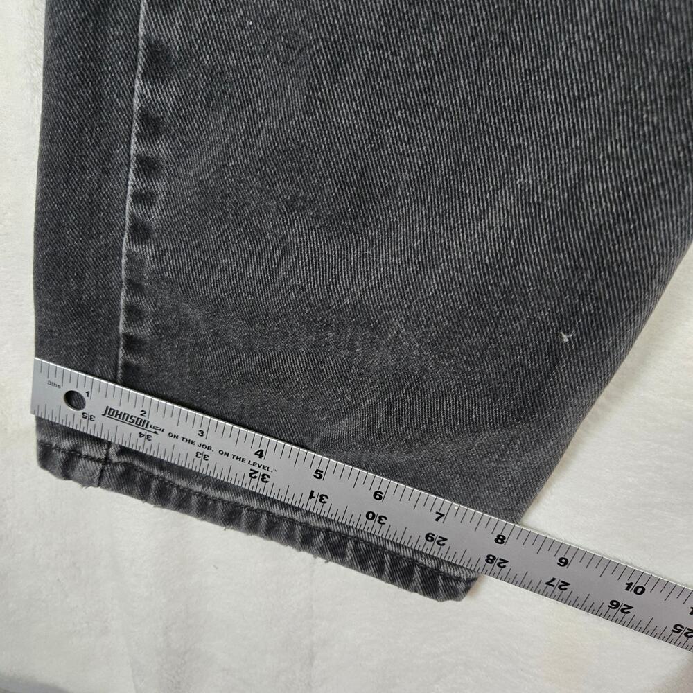 Levi's 505 Jeans Black 34x34 Straight Leg Mens Denim Jeans 0816 - Picture 4 of 11